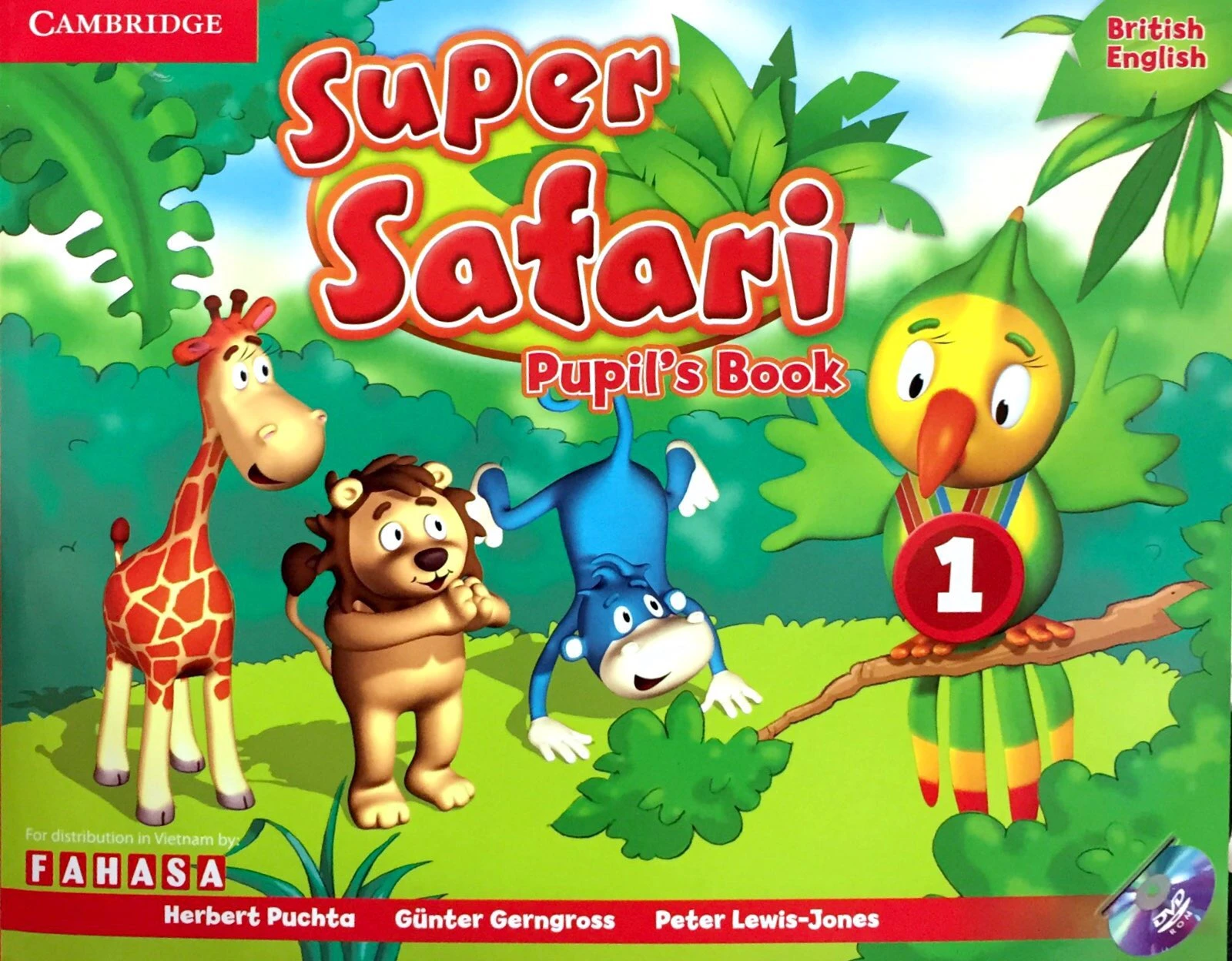 bộ super safari level 1 pupil's book with dvd-rom - fahasa reprint