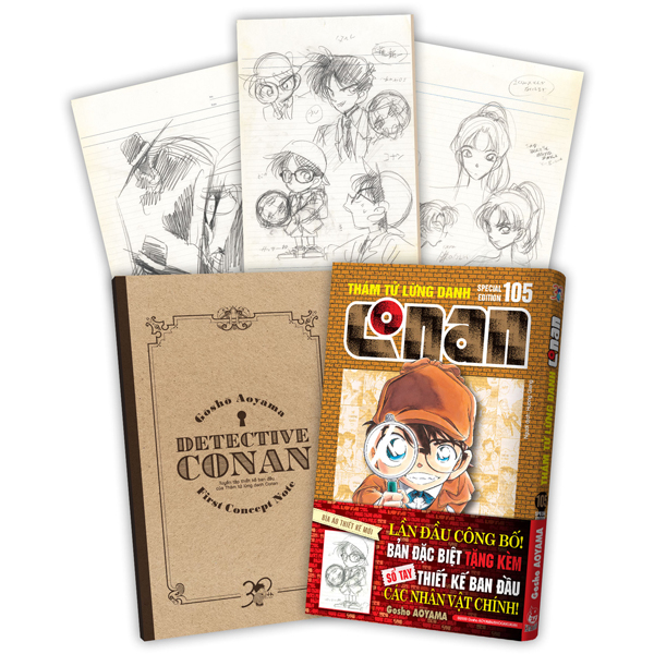 Bo
Tham Tu Lung Danh Conan - Tap 105 - Ban Dac Biet - Tang Kem So Tay Thiet Ke Tao Hinh Nhan Vat