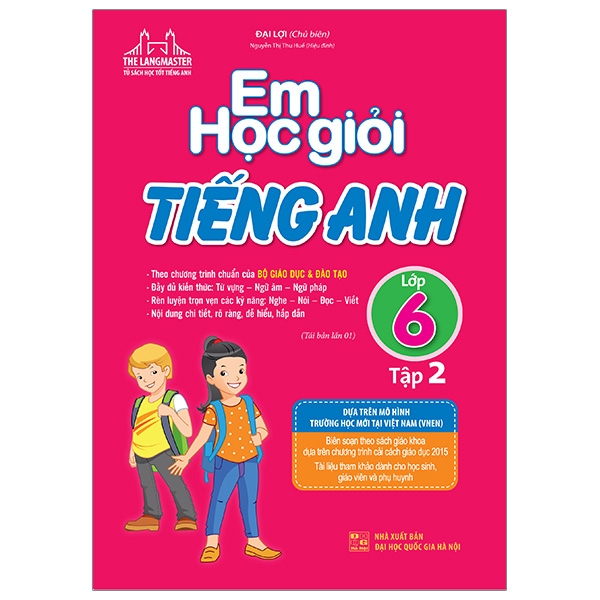 bộ the langmaster - em học giỏi tiếng anh lớp 6 - tập 2 (tái bản 2019)