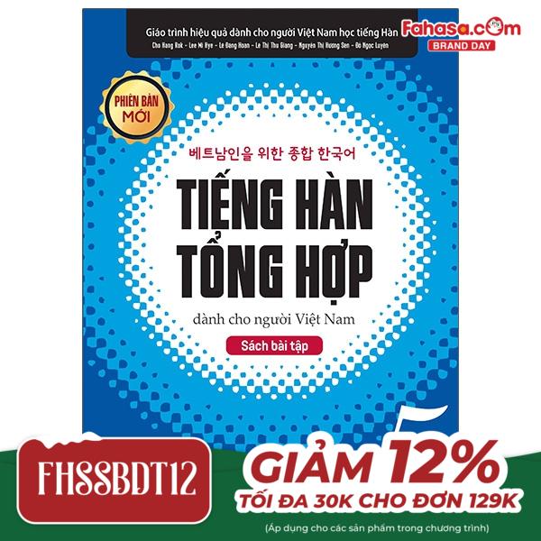 bộ tiếng hàn tổng hợp dành cho người việt nam - sách bài tập cao cấp 5