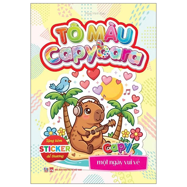 Bộ Tô Màu Capybara - Capy Một Ngày Vui Vẻ