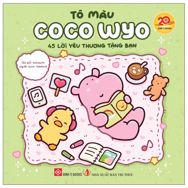 Bộ Tô Màu Coco Wyo - 45 Lời Yêu Thương Tặng Bạn