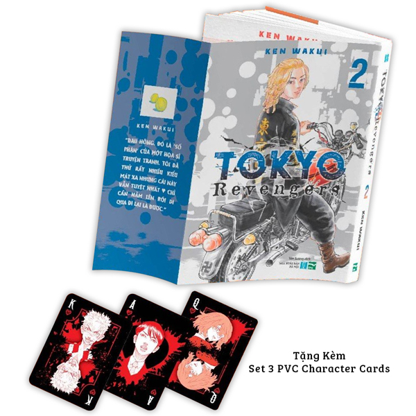 bộ tokyo revengers - tập 2 - bản đặc biệt - tặng kèm set 3 pvc character cards