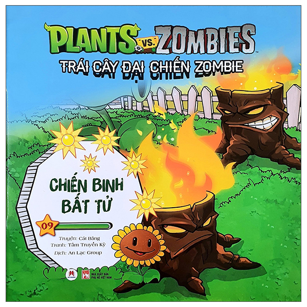 bộ trái cây đại chiến zombie 9 - chiến binh bất tử (tái bản)