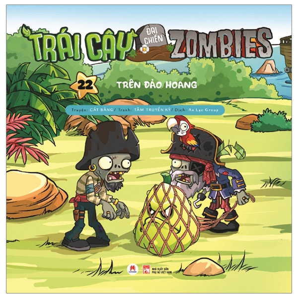 bộ trái cây đại chiến zombie - tập 22: trên đảo hoang (tái bản 2020)