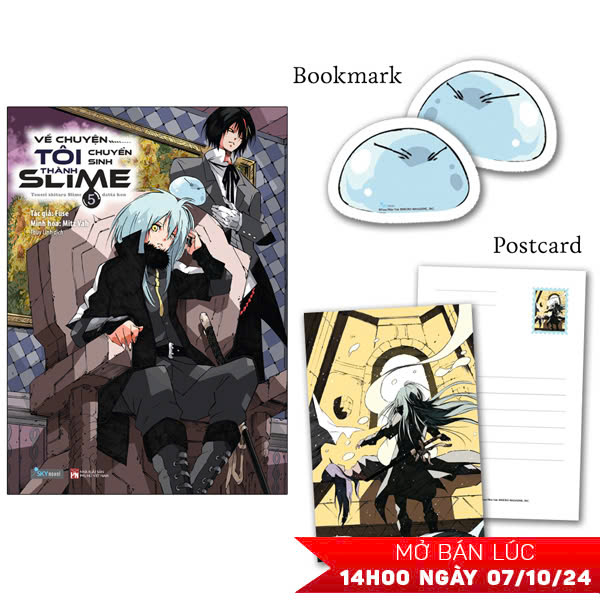 Bo
						
										
										Ve Chuyen Toi Chuyen Sinh Thanh Slime - Tap 5 - Tang Kem Bookmark + Postcard