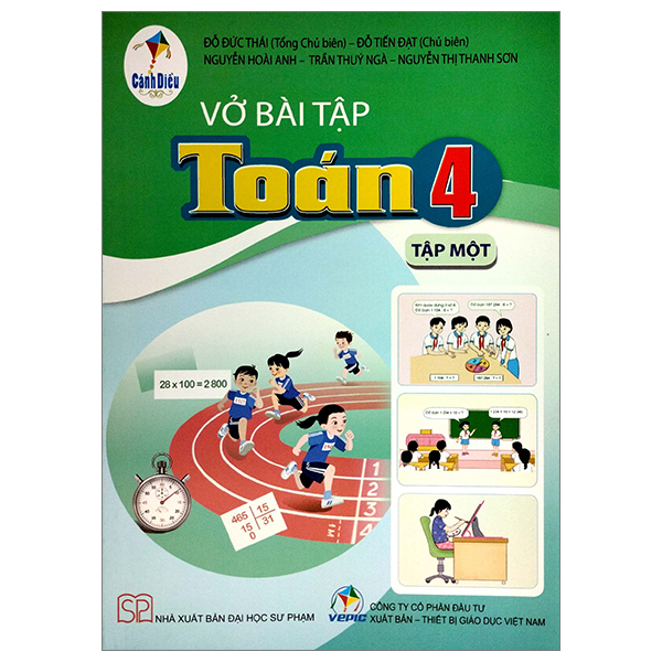 bộ vở bài tập toán 4 - tập 1 (cánh diều) (chuẩn)