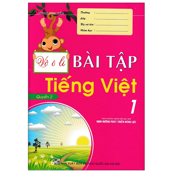 bộ vở ô li bài tập tiếng việt 1 (quyển 2) - theo chương trình tiểu học mới định hướng phát triển năng lực