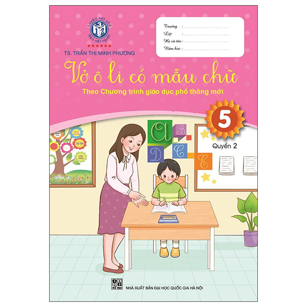 Bộ Vở Ô Li Có Mẫu Chữ 5 - Quyển 2 (Tái Bản 2024)