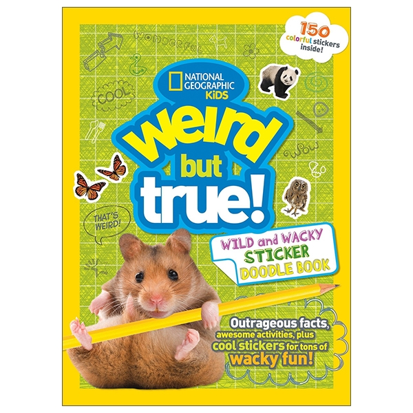 bộ weird but true! 4: wild and wacky sticker doodle book