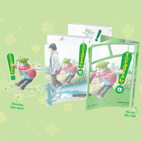 Bộ Yotsuba&! - Tập 13 - Bản Đặc Biệt - Tặng Kèm Standee Bập Bênh + Bìa Áo Đặc Biệt