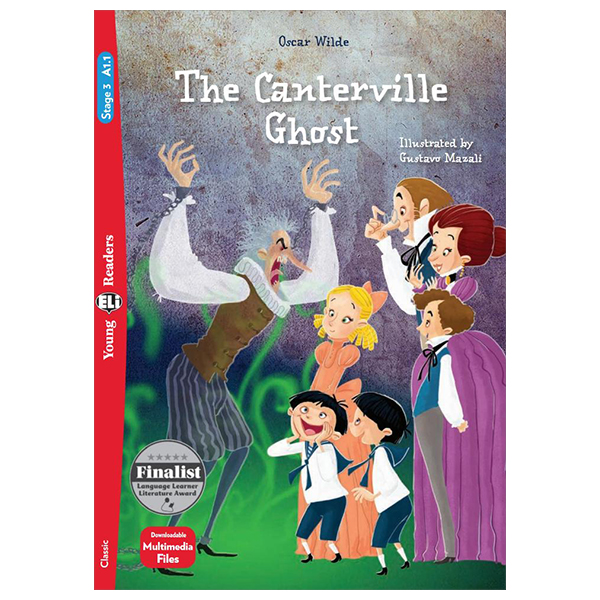 bộ young eli readers - the canterville ghost - stage 3 a1.1 - downloadable multimedia