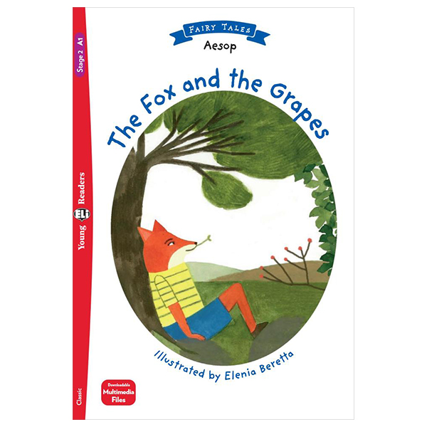 bộ young eli readers - the fox and the grapes - stage 2 a1 - downloadable multimedia