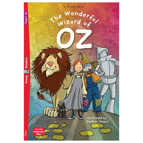 bộ young eli readers - the wonderful wizard of oz - stage 2 a1 - downloadable multimedia