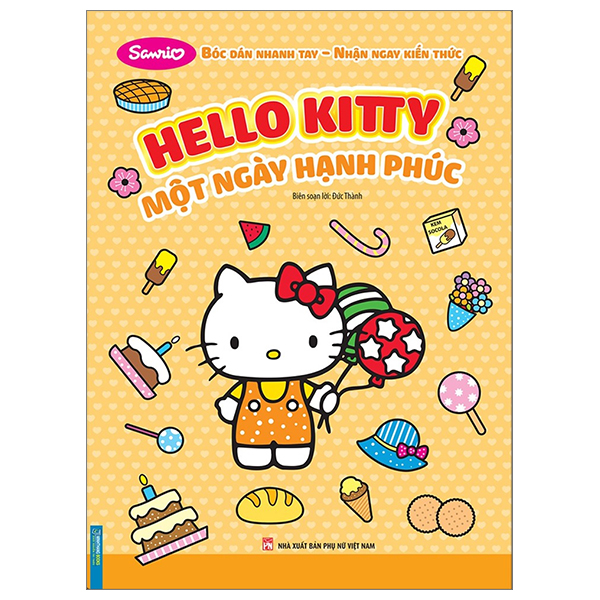 bóc dán nhanh tay - nhận ngay kiến thức - hello kitty - một ngày hạnh phúc