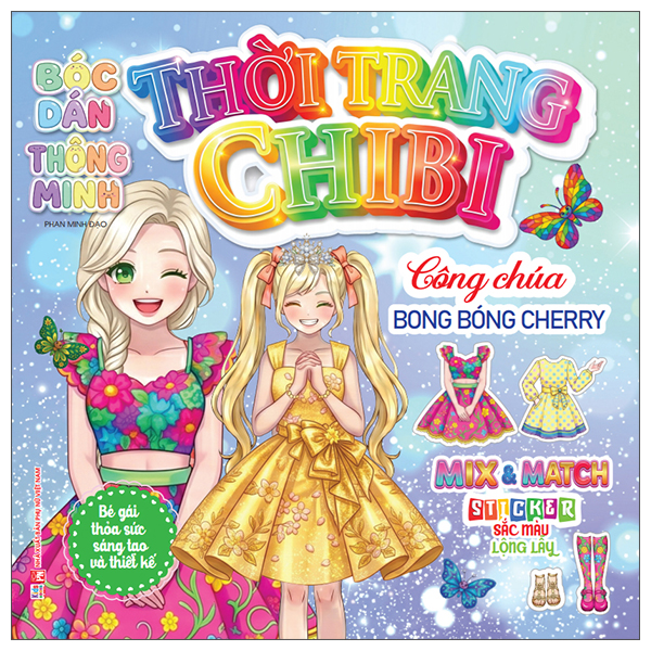 Bóc Dán Thông Minh - Thời Trang Chibi - Công Chúa Bong Bóng Cherry