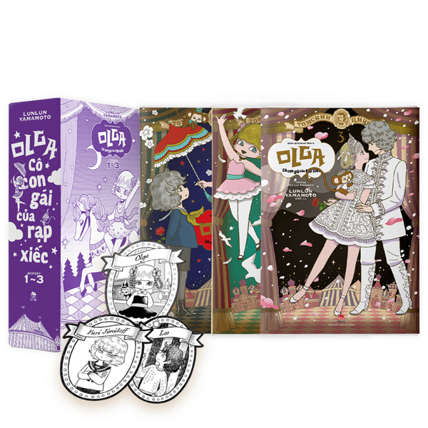 boxset olga - cô con gái của rạp xiếc (bộ 3 cuốn) - tặng kèm 3 bookmark