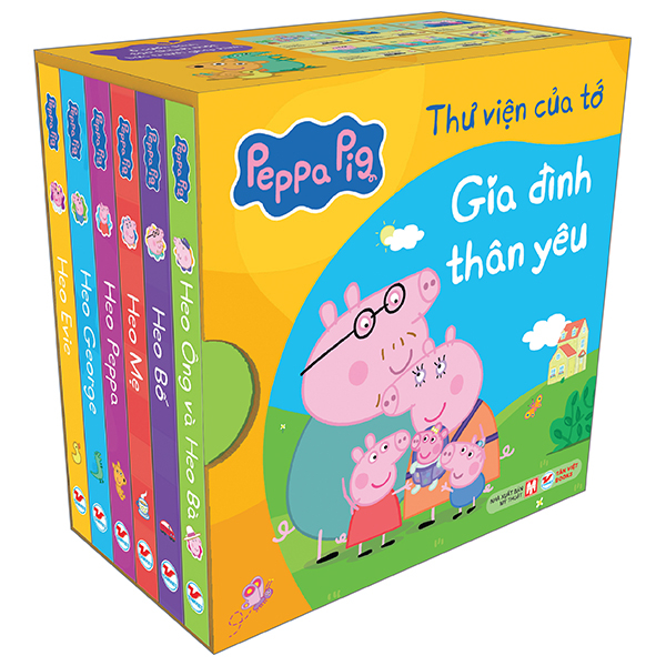 Boxset Peppa Pig - Thư Viện Của Tớ - Gia Đình Thân Yêu (Hộp 6 Cuốn)