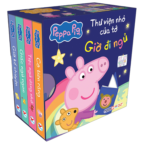 Boxset Peppa Pig - Thư Viện Của Tớ - Giờ Đi Ngủ (Hộp 4 Cuốn)