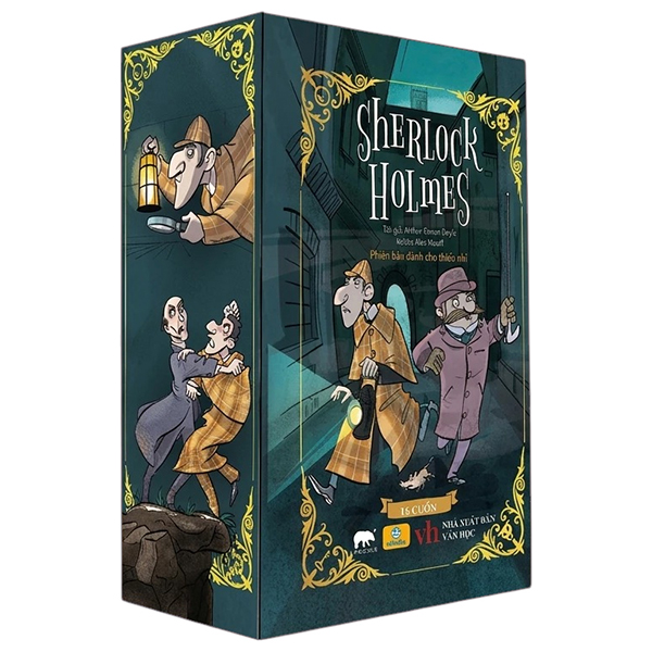 Boxset Sherlock Holmes - 16 Truyện Trinh Thám Hay Nhất Mọi Thời Đại - Phiên Bản Dành Cho Thiếu Nhi (Hộp 16 Cuốn)