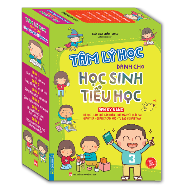 boxset tâm lý học dành cho học sinh tiểu học (bộ 6 cuốn)