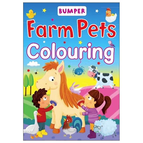 bumper farm pets colouring