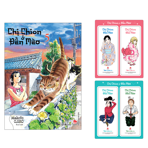 chị chion ở đền mèo - tập 5 - tặng kèm 2 set bookmark