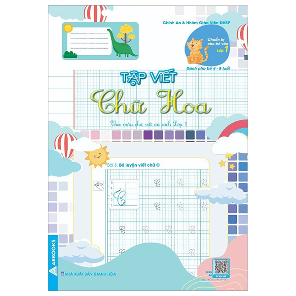 chuẩn bị cho bé vào lớp 1 - dành cho bé 4-5 tuổi - tập viết chữ hoa