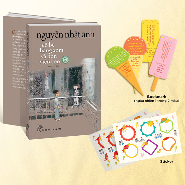 Cô Bé Hàng Xóm Và Bốn Viên Kẹo - Tặng Kèm Chữ Ký Tác Giả + Random 1 Trong 4 Mẫu Bookmark + Sticker