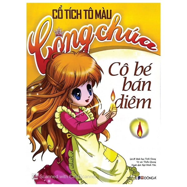 cổ tích tô màu công chúa - cô bé bán diêm