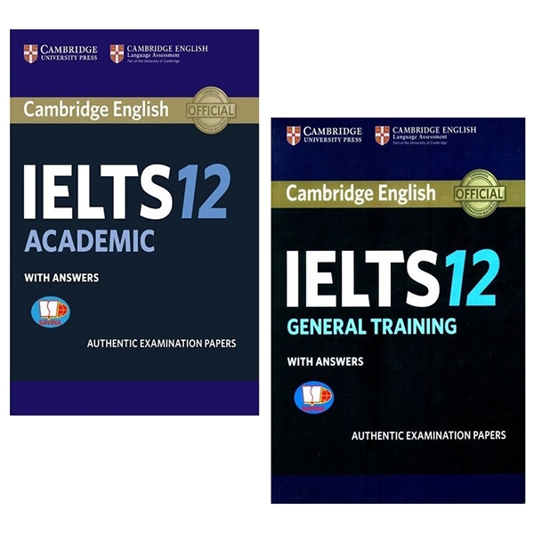 combo cambridge ielts 12 (bộ 2 tập)