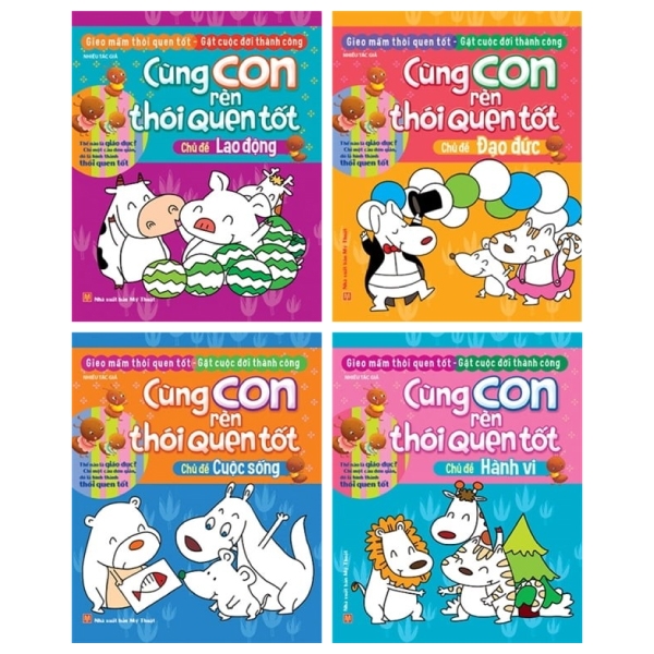 combo cùng con rèn thói quen tốt (bộ 4 cuốn)