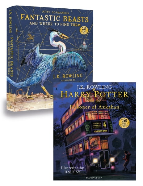 combo fantastic beasts and where to find them - harry potter and the prisoner of azkaban: illustrated edition