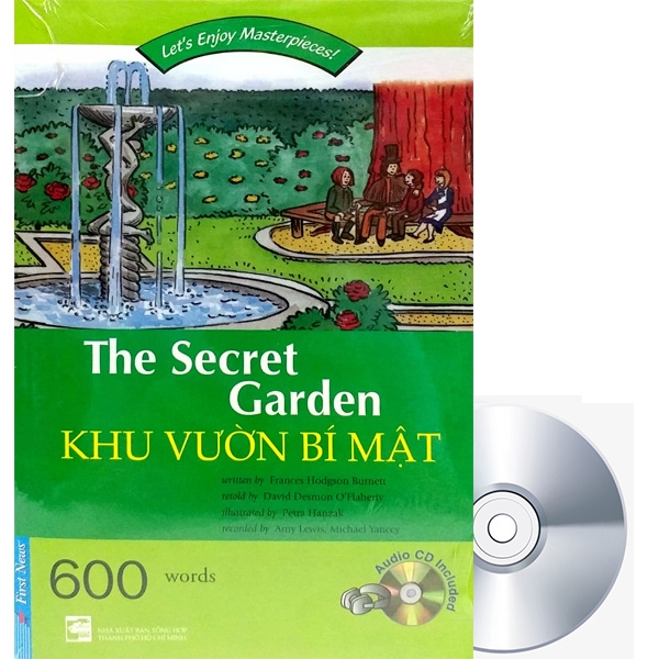 combo happy reader - khu vườn bí mật (tái bản 2018) + cd