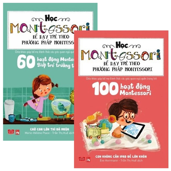 combo học montessori để dạy trẻ theo phương pháp montessori (bộ 2 cuốn)