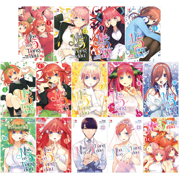 Combo Manga - Nha Co 5 Nang Dau: Tap 1 - 14 (Bo 14 Tap)
