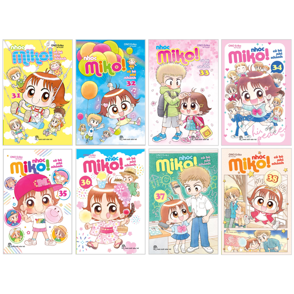 combo manga - nhóc miko! cô bé nhí nhảnh: tập 31 - 38 (bộ 8 tập)