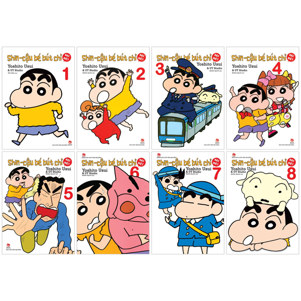 combo manga - shin - cậu bé bút chì - đặc biệt: tập 1 - 8 (bộ 8 cuốn)