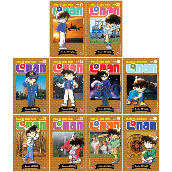 Combo Manga - Tham Tu Lung Danh Conan - Ban Nang Cap: Tap 21 - 30 (Bo 10 Tap)