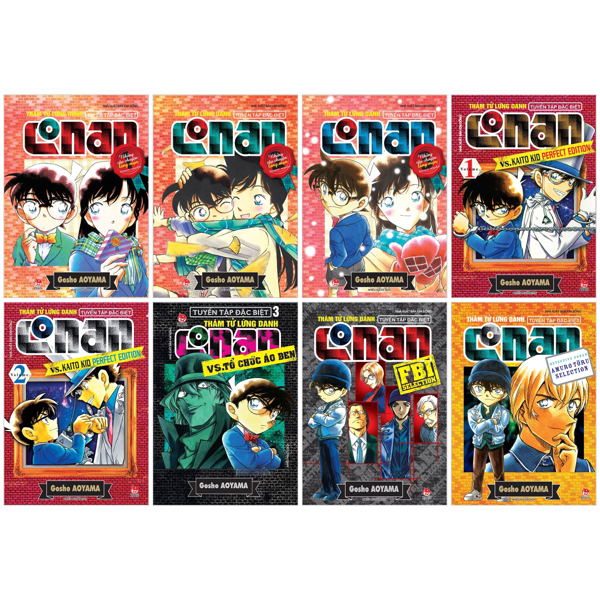 combo manga - thám tử lừng danh conan - tuyển tập đặc biệt (bộ 8 cuốn)