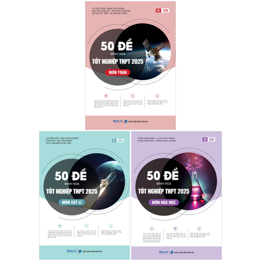 combo sách bộ đề minh họa tốt nghiệp thpt 2025 - khối a