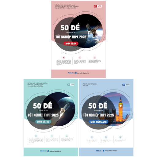 combo sách bộ đề minh họa tốt nghiệp thpt 2025 - khối a1