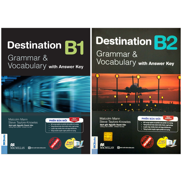 Combo Sach Destination - Grammar And Vocabulary with Answer Key - B1 + B2 (Bo 2 Cuon)