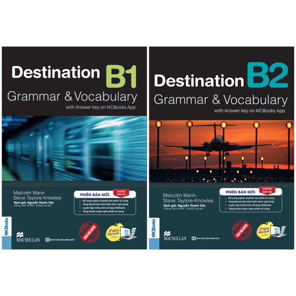 Combo Sach Destination - Grammar And Vocabulary with Answer Key - B1 + B2 (Khong Dap An) (Bo 2 Cuon)