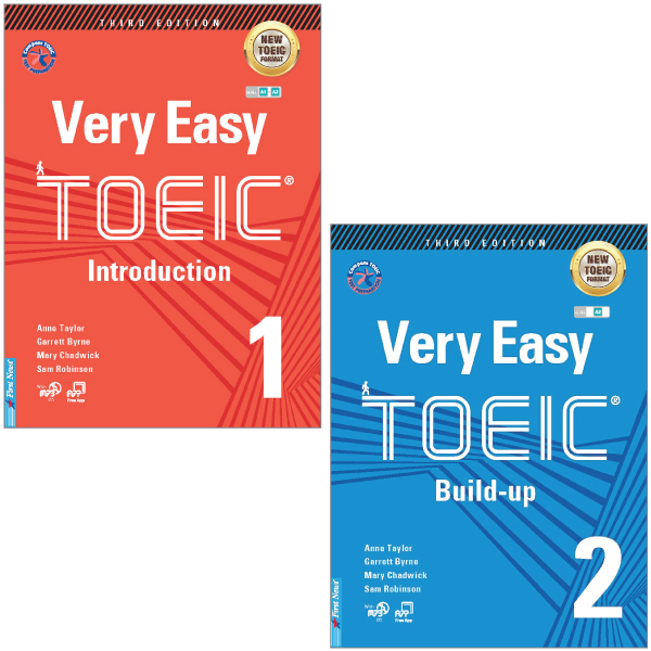 combo sách very easy toeic 1 - introduction + very easy toeic 2 - build up (bộ 2 cuốn)