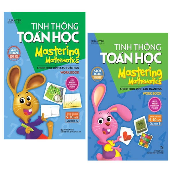 combo tinh thông toán học - mastering mathematics - dành cho trẻ 9 -10 tuổi - quyển a và b (bộ 2 quyển)