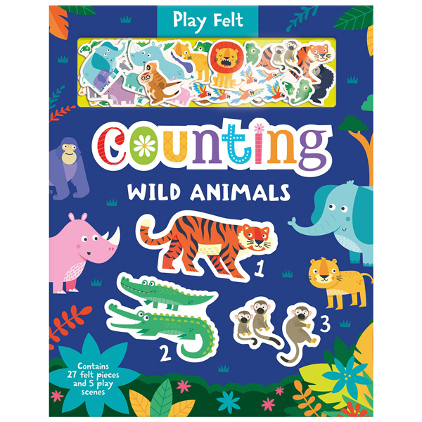 counting wild animals (play felt educational)