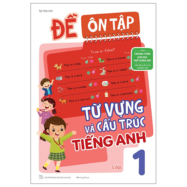 đề ôn tập từ vựng và cấu trúc tiếng anh lớp 1