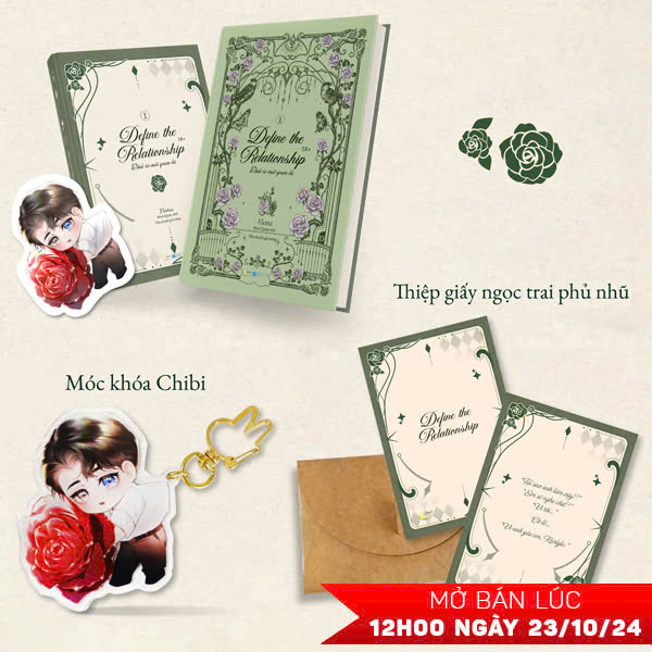 define the relationship - định rõ mối quan hệ - tập 1 - bản đặc biệt - bìa cứng - tặng kèm bookmark + thiệp giấy ngọc trai phủ nhũ + móc khóa chibi