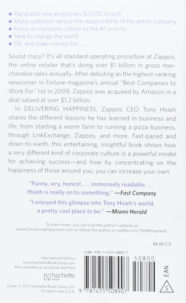 delivering happiness: a path to profits, passion and purpose